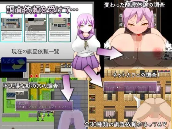 なんでも調査少女RPG(happypink) - FANZA同人