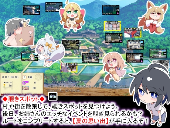 【Android版】おきつねさまとおねショタ夏日記W――ダブルお姉ちゃんとひみつののぞき穴 [種付け一年後] | DLsite