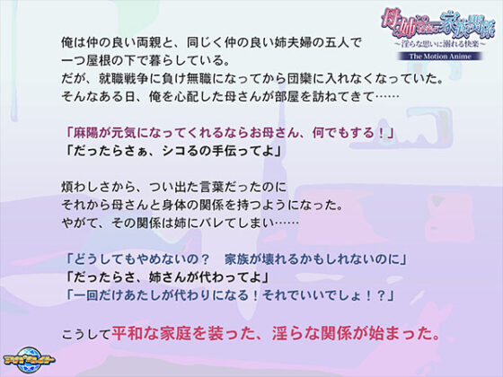 【DL版】母と姉との秘密の家族関係〜淫らな思いに溺れる快楽〜 The Motion Anime