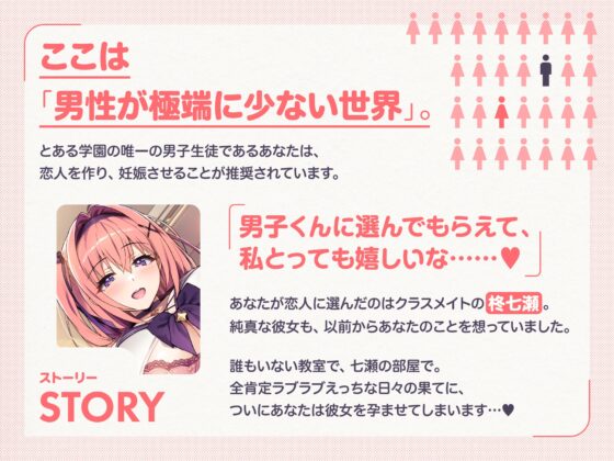 ラブ媚び妊活!! ~好感度MAX純真JKと学園唯一の男子くん~【KU100】