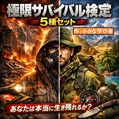 極限サバイバル検定5種セット ～あなたは本当に生き残れるか?～ [小さな学び舎] | DLsite 同人 - R18