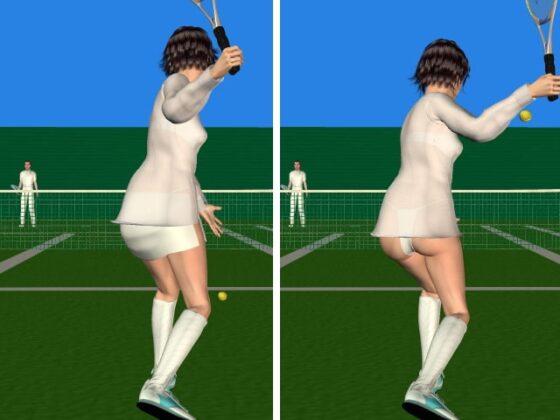 3Dパンチラテニスゲーム3 -脱衣テニス バック観賞編 [さわやかエッチな美女教育] | DLsite 同人 - R18