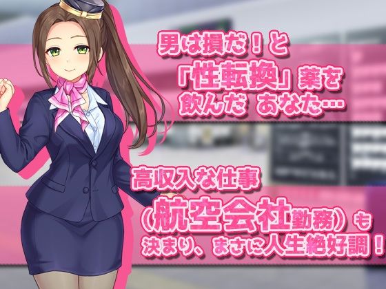 女体化CA〜ヘンタイ航空のお仕事！〜オナニー用ミニゲーム(同人美少女ゲーム) - FANZA同人