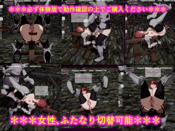 女騎士アメリアと闇の組織 〜リアルタイム3D拘束シミュ〜(イナフミン) - FANZA同人