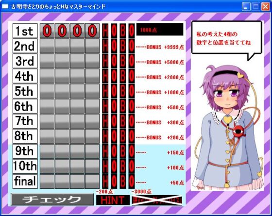 古明地さとりのちょっとHなマスターマインド(tri-k soft) - FANZA同人