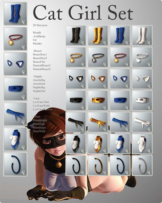 Cat Girl Set for Natu Ver 3.1(Chocoンとこ) - FANZA同人