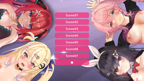 【360°動画】夢の8P空間…！？ バニーガール＆全肯定お姉さん＆ツンデレ＆チャラ子(ハーフトーンドット) - FANZA同人