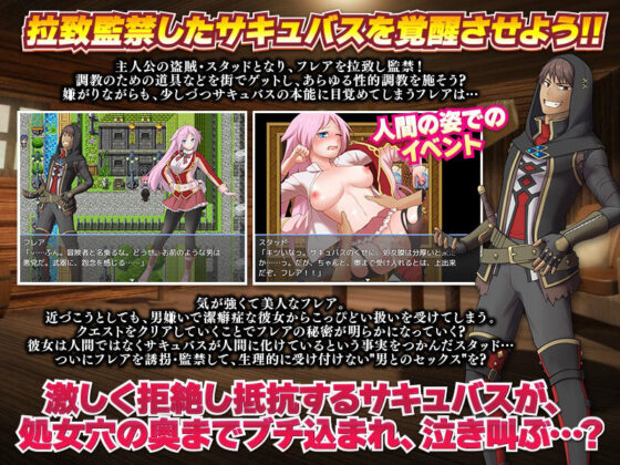 男嫌いで潔癖症のサキュバスをザーメン中毒肉便器に目覚めさせてあげよう(千年郷) - FANZA同人