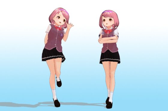 2年3組 出席番号29番 山賀 美琴 夏服3Dモデルデータ(私立あかね●●) - FANZA同人