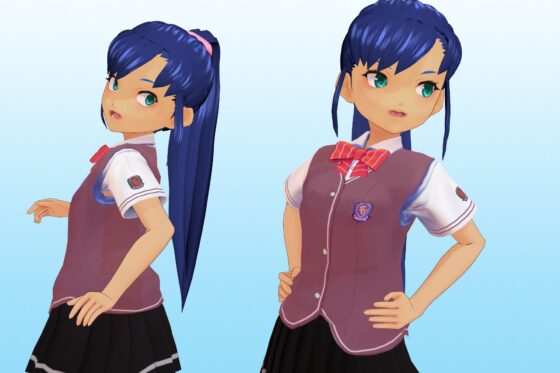 2年3組 出席番号25番 水谷 勇気 夏服3Dモデルデータ(私立あかね●●) - FANZA同人