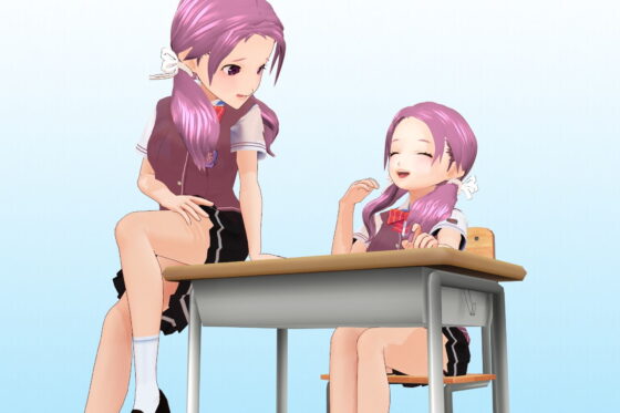 2年3組 出席番号30番 雪平歌穂 夏服3Dモデルデータ(私立あかね●●) - FANZA同人