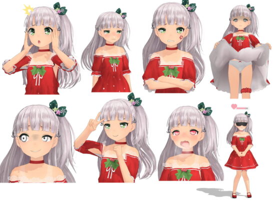 【MMDモデル】マエストラーレ、クリスマス衣装 Ver.1.01(Salmon Pink Planet) - FANZA同人