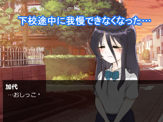 カヨのおしっこ我慢事情 -下校中におしっこ我慢出来なくなって-(300c.c.) - FANZA同人