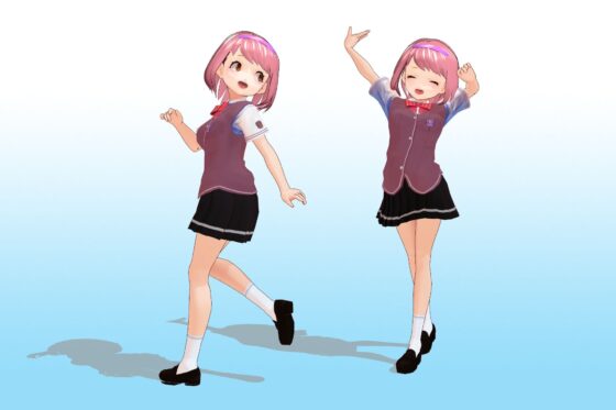 2年3組 出席番号29番 山賀 美琴 夏服3Dモデルデータ(私立あかね●●) - FANZA同人