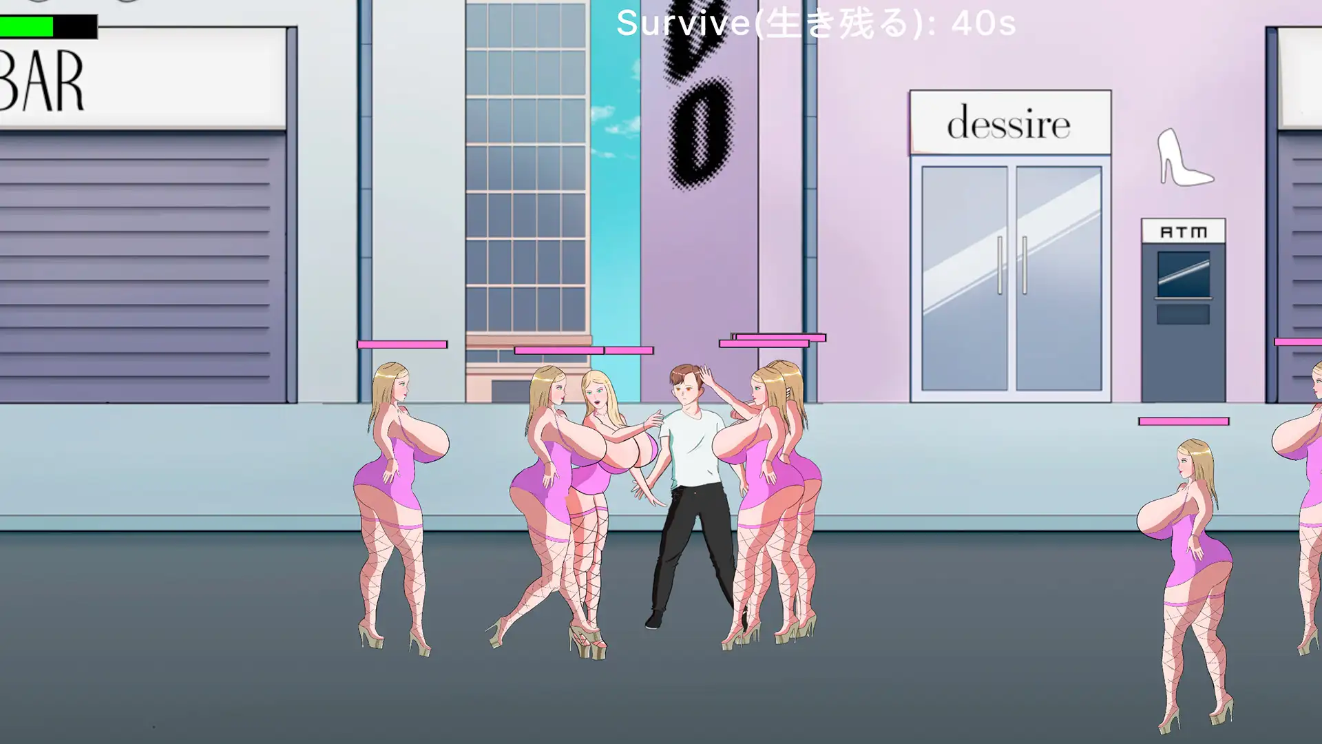 [WeakHero] - 絶望の70秒:美少女分身軍団の執拗な誘惑とビンタ [Action/Live2D] [Dax] | DLsite 同人 - R18