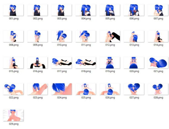 青髮變態蕾絲姐妹在公園裡親親我我（硬核001）