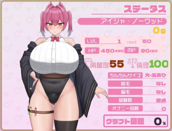 ふたなりアイシャのオナニー性活 [Pink Pixel Games] | DLsite 同人 - R18