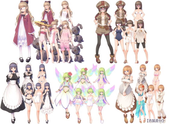 立ち絵素材集-ファンタジーヒロイン全年齢版-(森の奥の隠れ里) - FANZA同人