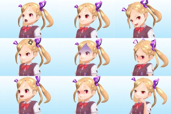 2年3組 出席番号2番 エンマ デロッシ 夏服3Dモデルデータ(私立あかね●●) - FANZA同人