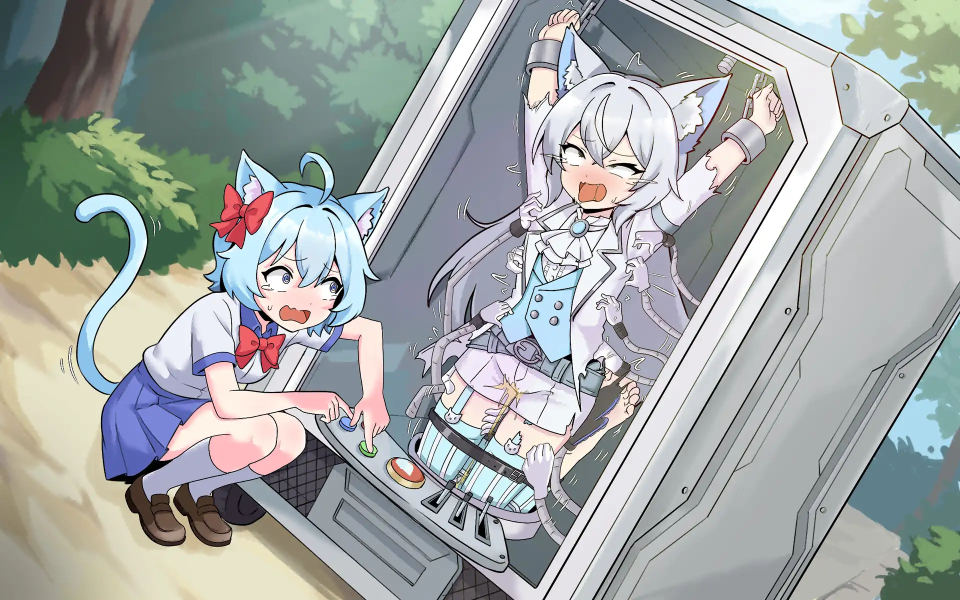 にゃんにゃん転校生~だめだめ！かわいい私が、みんなのくすぐりおもちゃになるはずがにゃい！ [Twilight工房] | DLsite 同人 - R18