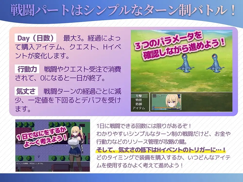 【スマホ版】冒険者リザシア -葛藤と屈辱の3日間- [フェチズム製作所] | DLsite