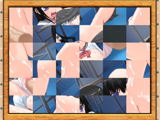 スライドパズル【貧乳彼女と夜の学校で】 [さくらりえいと] | DLsite 同人 - R18
