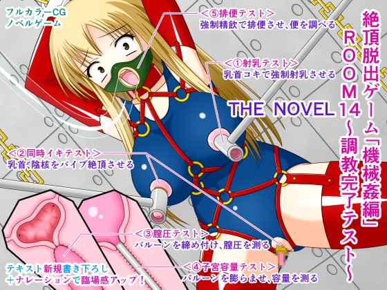 絶頂脱出ゲーム「機械姦編」ROOM14～調教完了テスト～ THE NOVEL [人工美少女製作所] | DLsite 同人 - R18