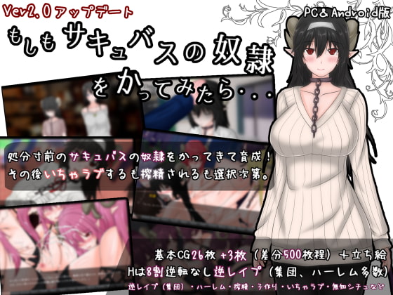 もしもサキュバスの奴隷をかってみたら・・・ [まんじゅうX] | DLsite 同人 - R18