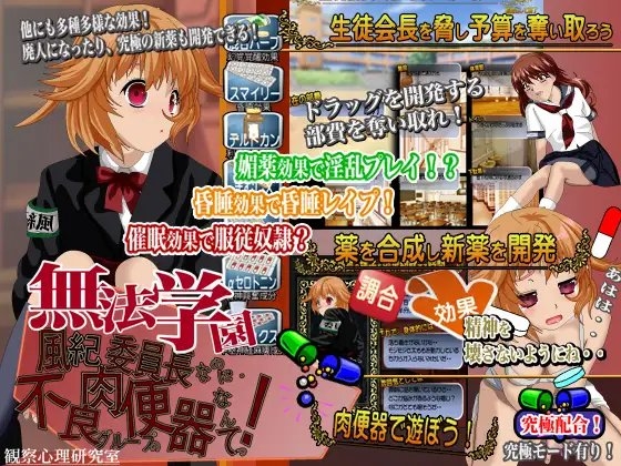 無法学園 風紀委員長なのに不良グループの肉便器なんてっ! [観察心理研究室] | DLsite 同人 - R18