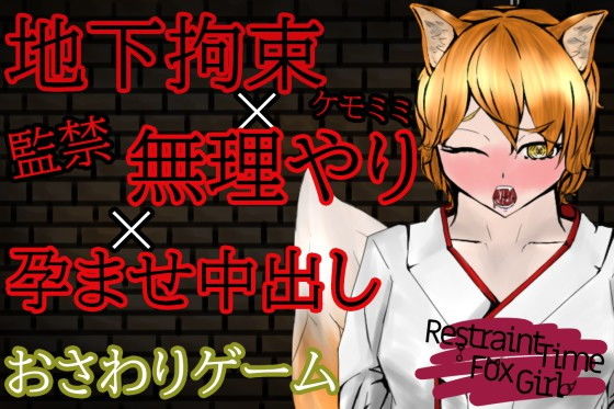 【オナサポおさわりゲーム】RestraintTimeFoxGirl〜ケモミミ娘に拘束孕ませ強●出来る闇バイト〜(青。) - FANZA同人