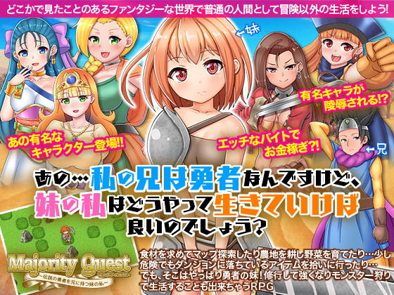 あの…私の兄は勇者なんですけど、妹の私はどうやって生きていけば良いのでしょう？(VITAKAISER) - FANZA同人