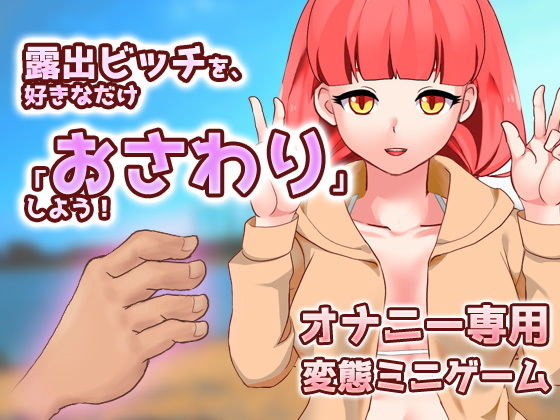 露出ビッチを、好きなだけ「おさわり」しよう！〜ゲーム版(同人美少女イラスト) - FANZA同人