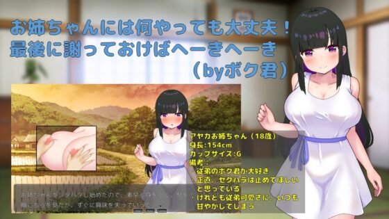 ボクのセクハラは大体許してくれる従姉を孕ませる夏休みSLG [GoatmanBB] | DLsite 同人 - R18