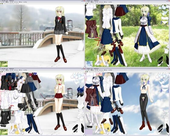 オリジナル+セイバー着せ替えKISS『鏡に映して・・・』 [Miroir...] | DLsite 同人 - R18