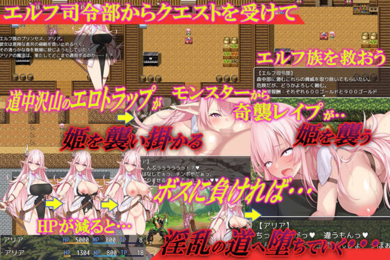 淫欲のエルフ姫アリア(スタジオcute) - FANZA同人