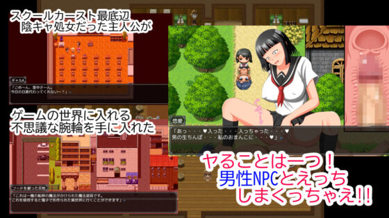 逆NPC姦！地味顔JKが自由にゲーム世界に入れる能力を手に入れたら(WORLD STORY) - FANZA同人
