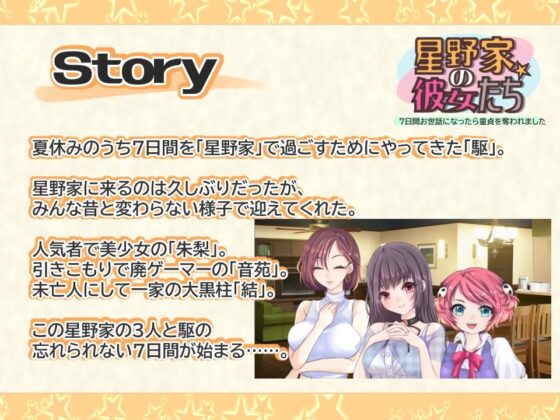 星野家の彼女たち 7日間お世話になったら童貞を奪われました(PANぐるみ・ふぁみりぃ) - FANZA同人