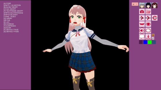 Facial Ero Model 'MoonCat Girl 5' (MoonCat)