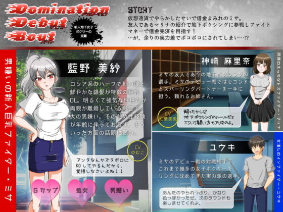 Domination Debut Bout 〜新人地下女子ボクサーの災難〜(ナッツが主食) - FANZA同人
