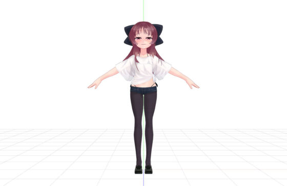 3Dモデル_PMX_つむぎちゃん_2018年冬(ピンキーweb) - FANZA同人