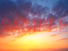 Royalty-Free Background CG Assets: Cloud Materials and Sunset