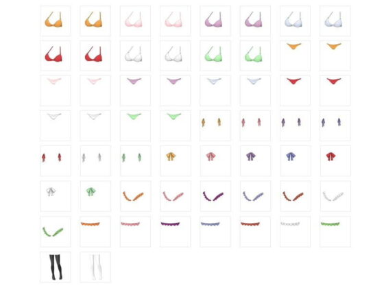 Toshihide Sano's Custom Concept Art - Costume Material Pack Character B Vol.1