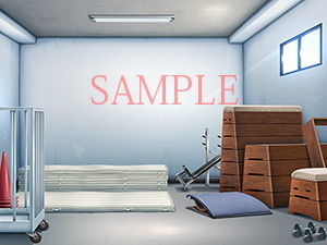Royalty-Free Background CG Assets: PE Storage & Low-Angle Classroom