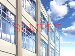 Royalty-Free School Building BG CG Materials