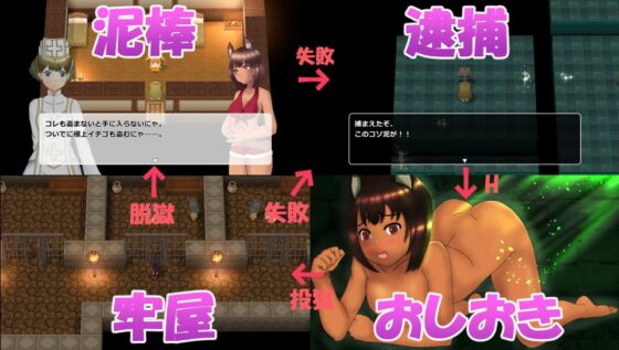 Lily the Petty Thief's Naked Stealth Record