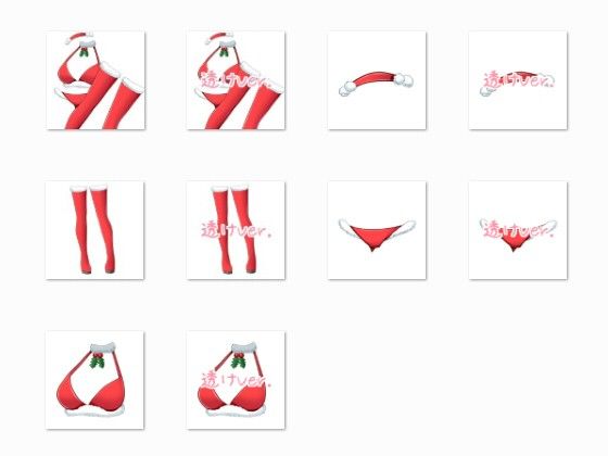 Sano Toshihide Personal Artist Costume Material Set B - Santa Swimsuit