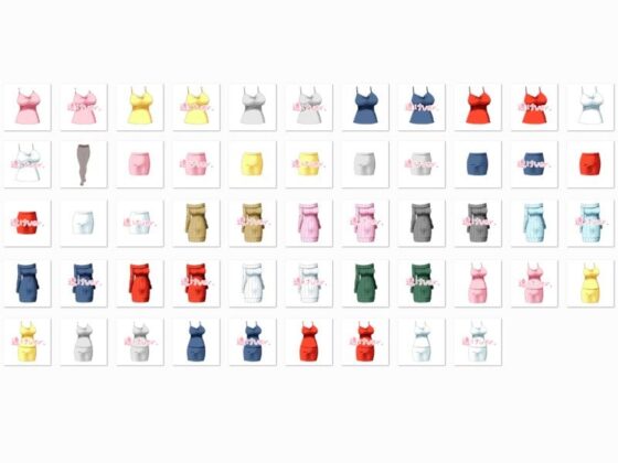 佐野俊英為您專屬原畫師 服裝素材集C - 便服 -(White Candy)