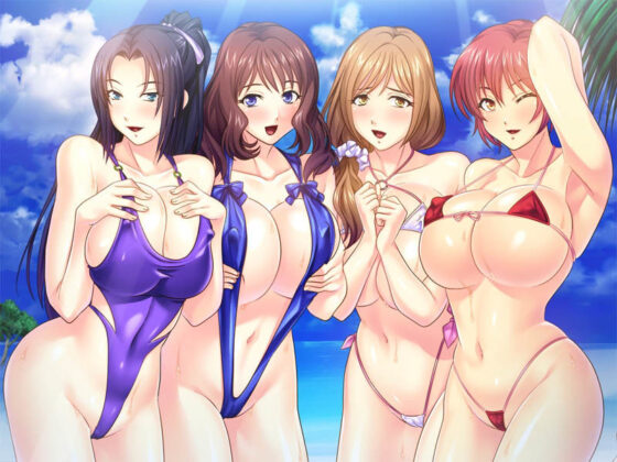 常夏の孕ませ人妻アイランドへようこそ！〜エロムチ義母達4人と無人島種付けバカンス！〜(Norn/Miel/Cybele) - FANZA同人