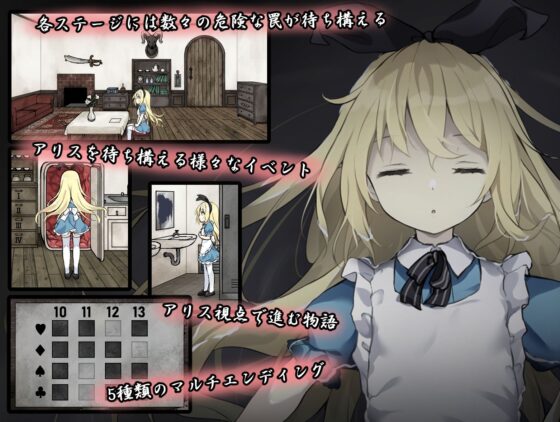 夢獄の国のアリス 〜リョナ脱出ゲーム〜(つっきーのお茶会) - FANZA同人