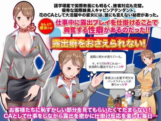 CAが内緒で楽しむ露出フライト フリーシナリオRPG(視萌妻喜) - FANZA同人